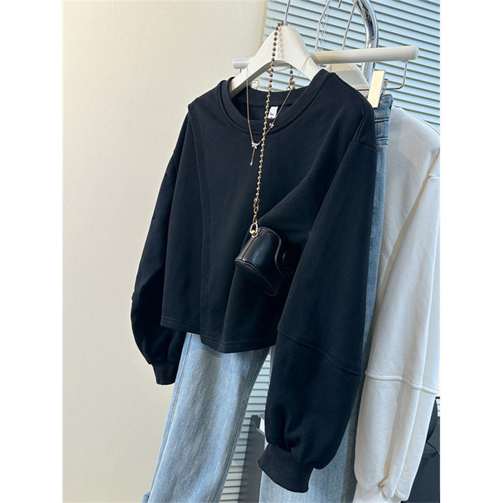 Femme Cropped Sweatshirt med Ballonærmer Stilla