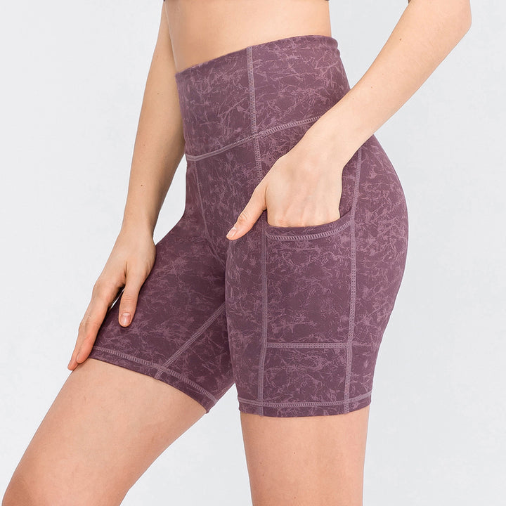 Dame Sportliche Højt Skårne Shorts Stilla