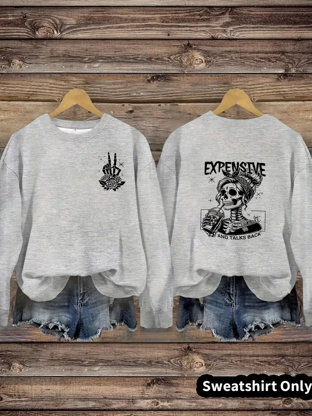 Kvinders sweatshirts med kreativt design og afslappet pasform Stilla