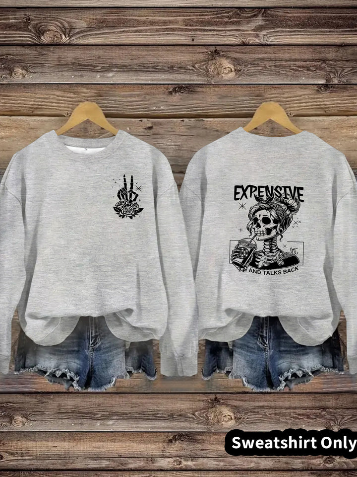 Kvinders sweatshirts med kreativt design og afslappet pasform Stilla