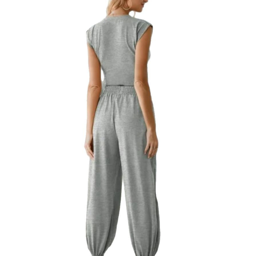 Dame Sporty joggingdragt sæt med elastisk talje og moderne snit Stilla