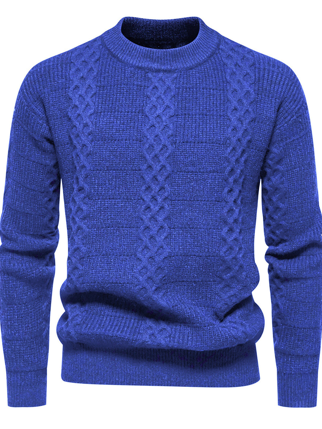 Herre Struktureret Kabelstrik Pullover Sweater Stilla 1749703919