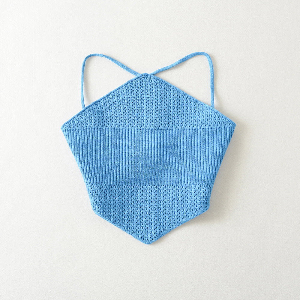Dame tanktop med stilfuldt netdesign og fashionable volangdetaljer Stilla