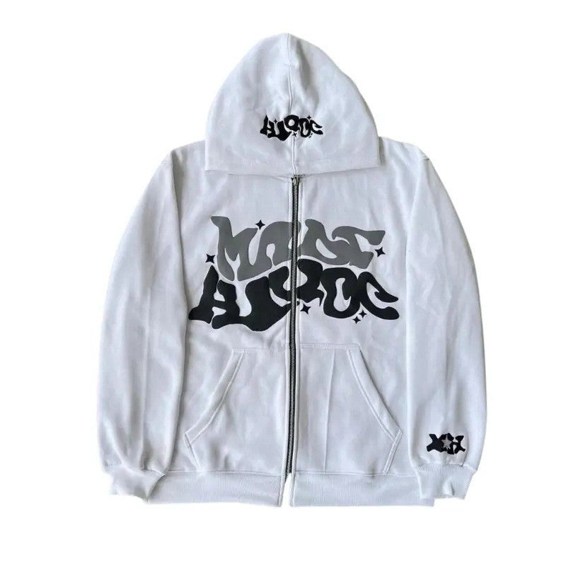 Kvinder Hoodie med unikt graffiti design Skovae