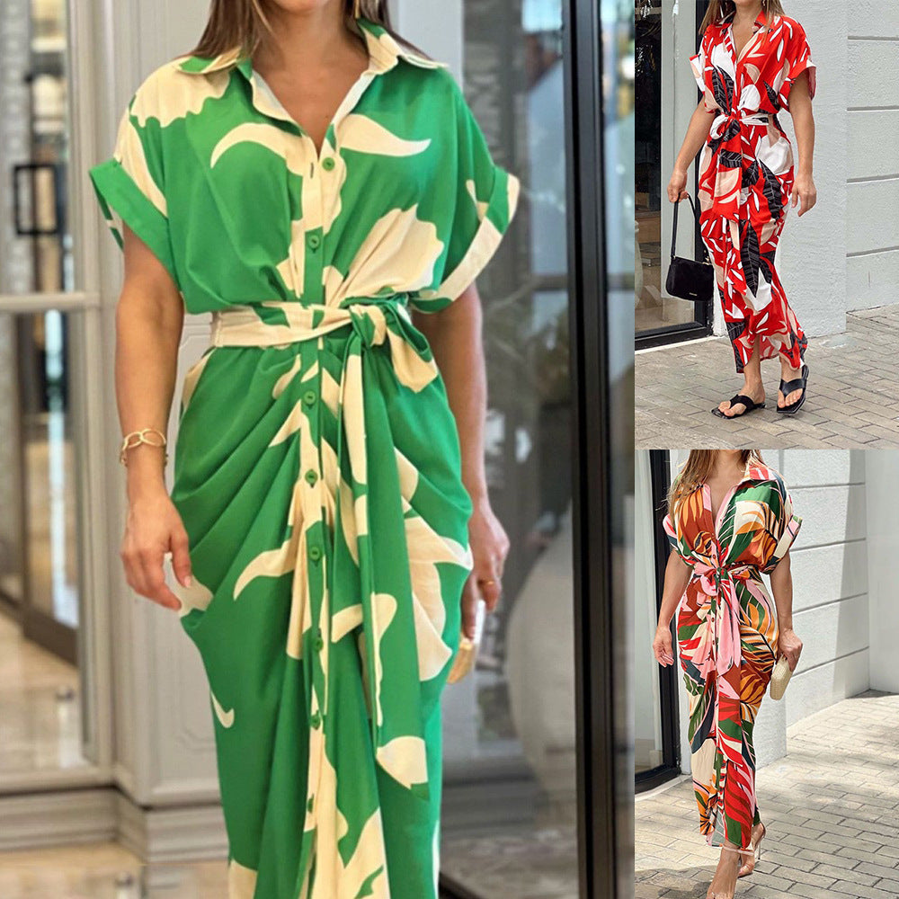 Dame knap-maxikjole med draperet design Stilla