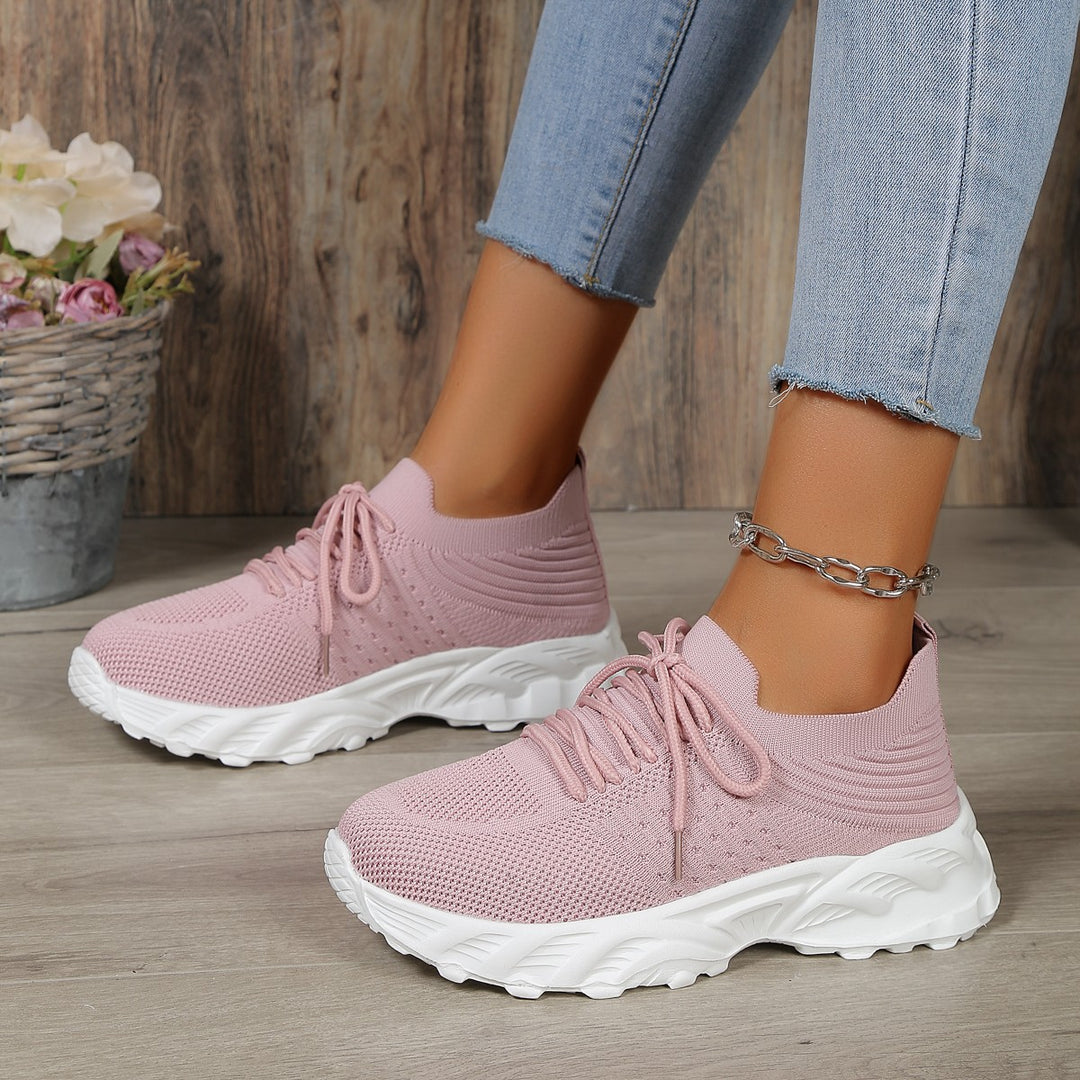 Dame sporty løbesneakers med åndbart overmateriale og fleksibel sål Stilla
