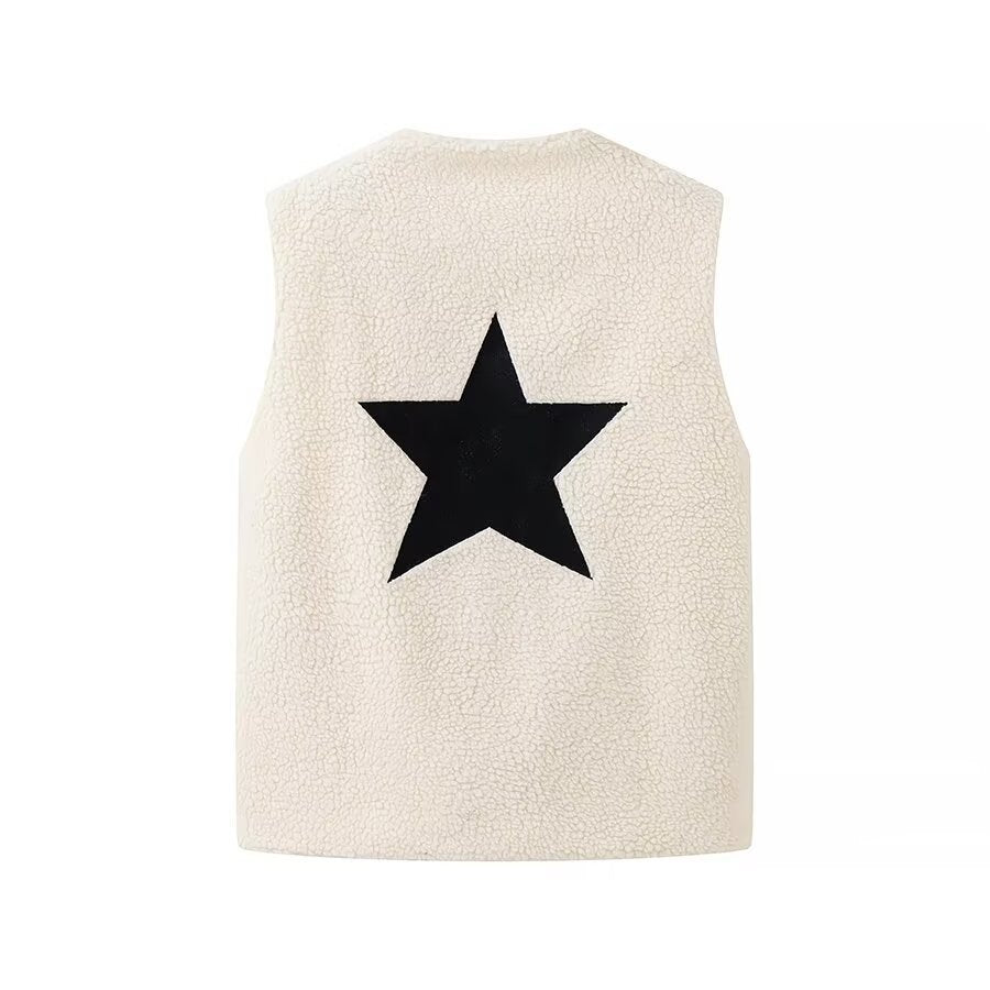 Femme Fleece Vest med Behagelig Struktur Stilla