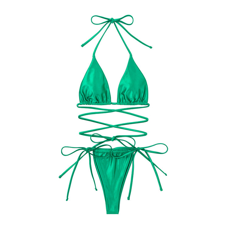 Dame Triangel-bikini med justerbare bånd og stilfuld snit Stilla