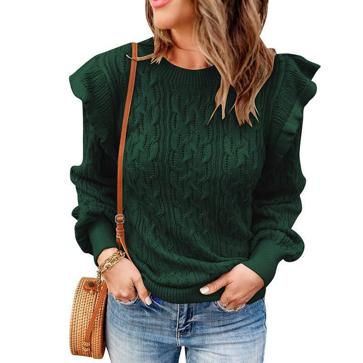 Stilla | Løs Langærmet Basislagensweater-Ovenpå
