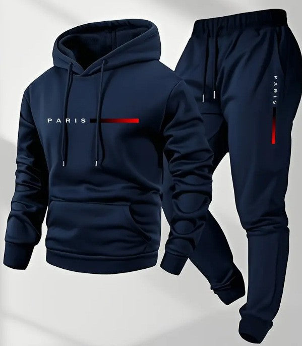Kvinders hoodie og joggingbukser sæt med moderne Paris design Skovae