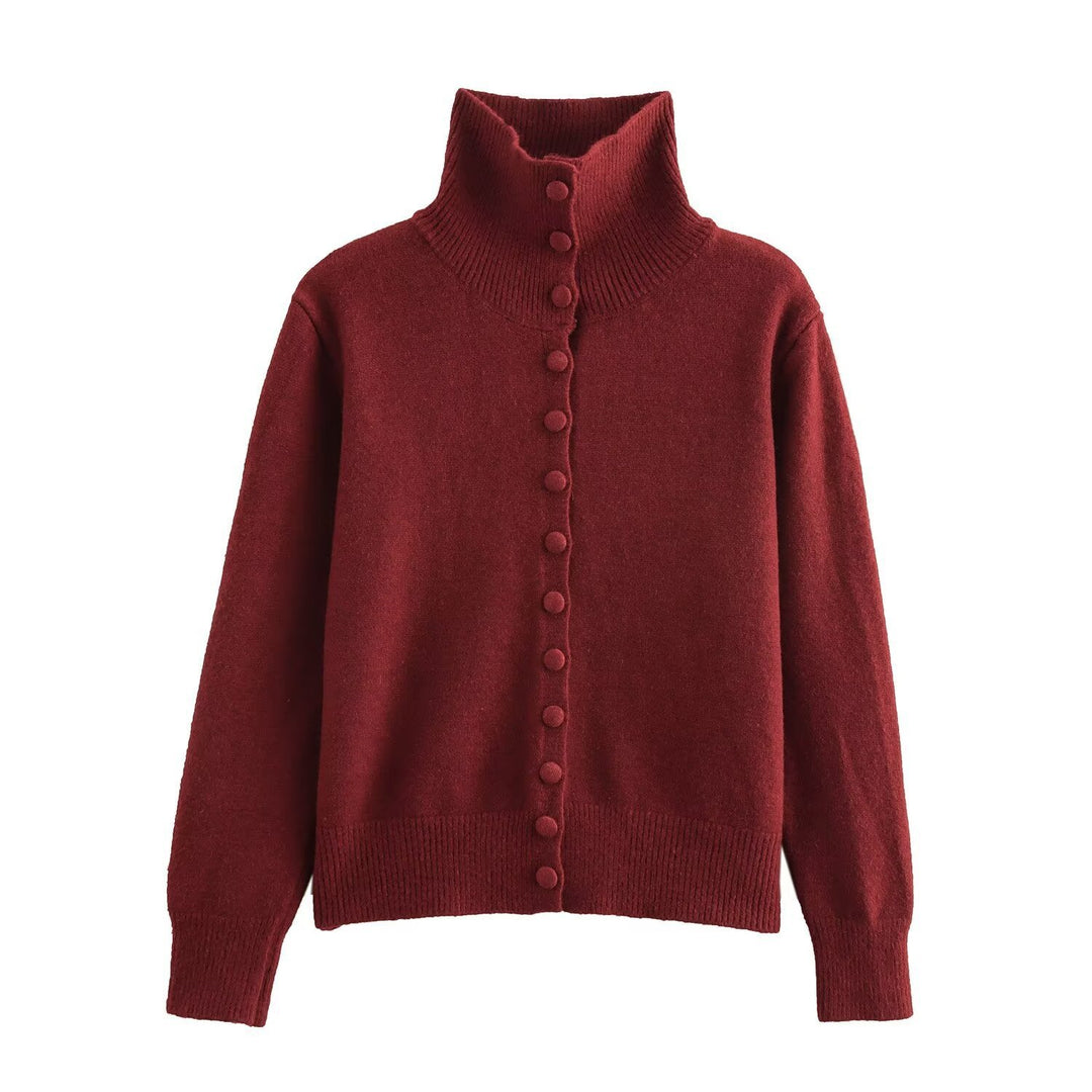 Femme Cozy Knit Cardigan med iøjefaldende knapdetalje Stilla