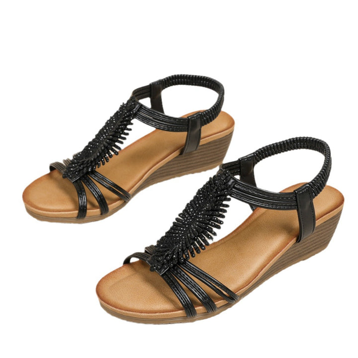 Dame elegante sandaler med dekorativ strassbesætning Stilla