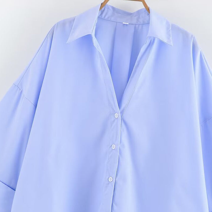 Kvinders bluse med bred pasform og elegante ærmer Stilla