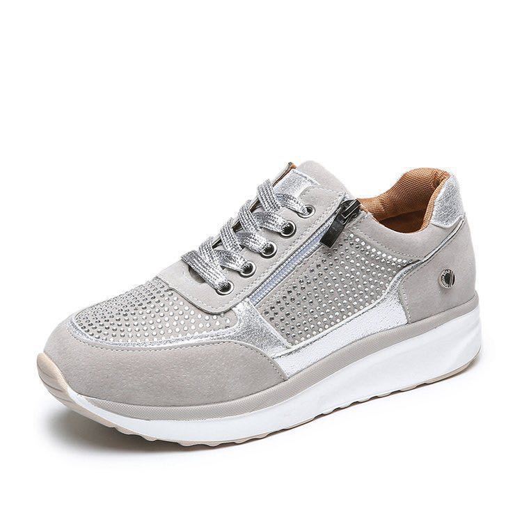Dame Åndbare Fritidssneakers med sporty design Stilla