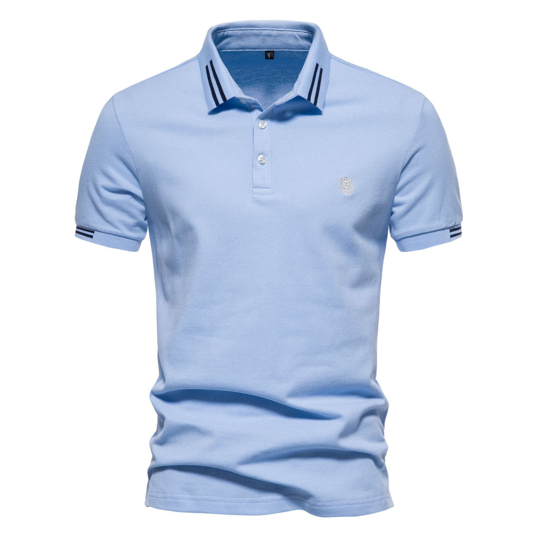 Herren polo shirt med sportslige accenter og fin bomulds kvalitet Stilla