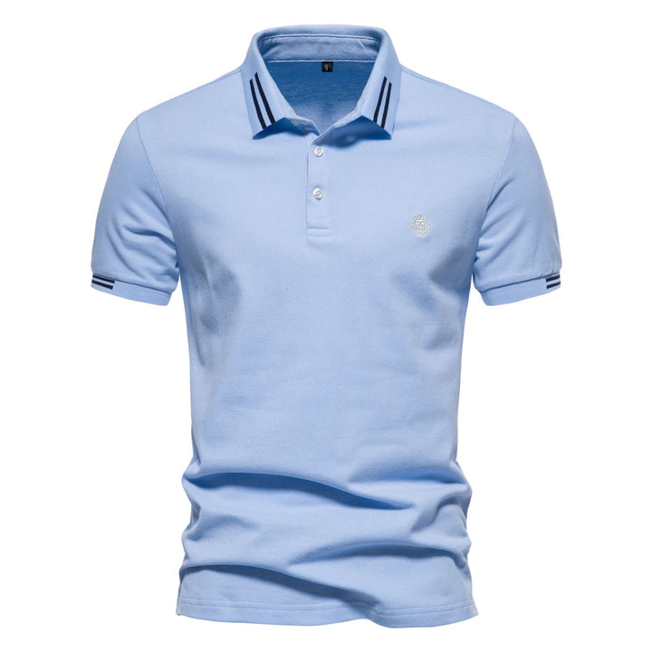 Herren polo shirt med sportslige accenter og fin bomulds kvalitet Stilla