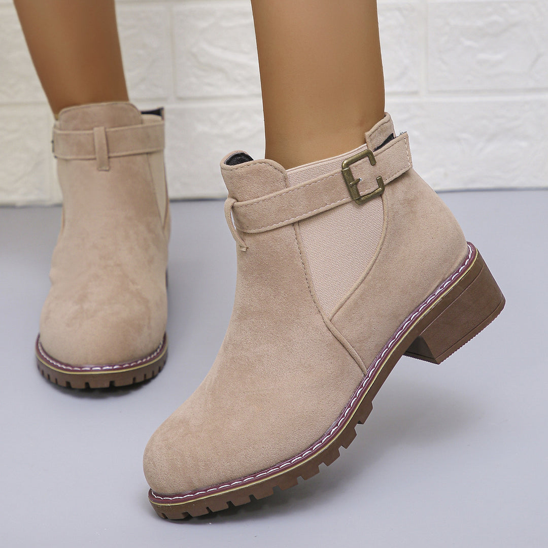 Dame Chelsea Boots med trendy bånddetalje og skridsikker sål Stilla