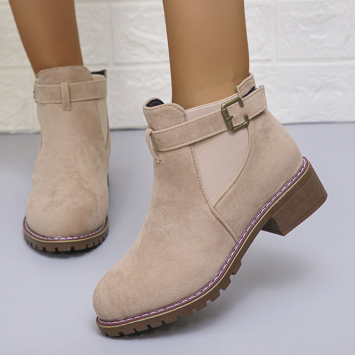 Dame Chelsea Boots med trendy bånddetalje og skridsikker sål Stilla