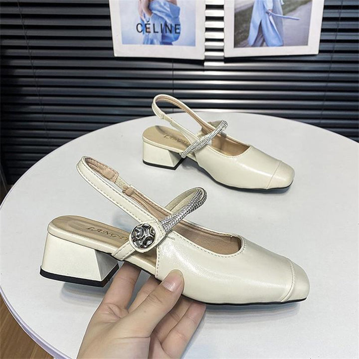 Dame Slingback Sandaler med glimmeraccenter og komfortabel fodseng Stilla