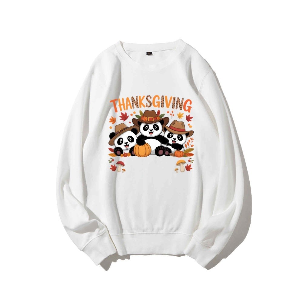Kvinders sweatshirt med sjovt dyre design og efterårsmotív Stilla