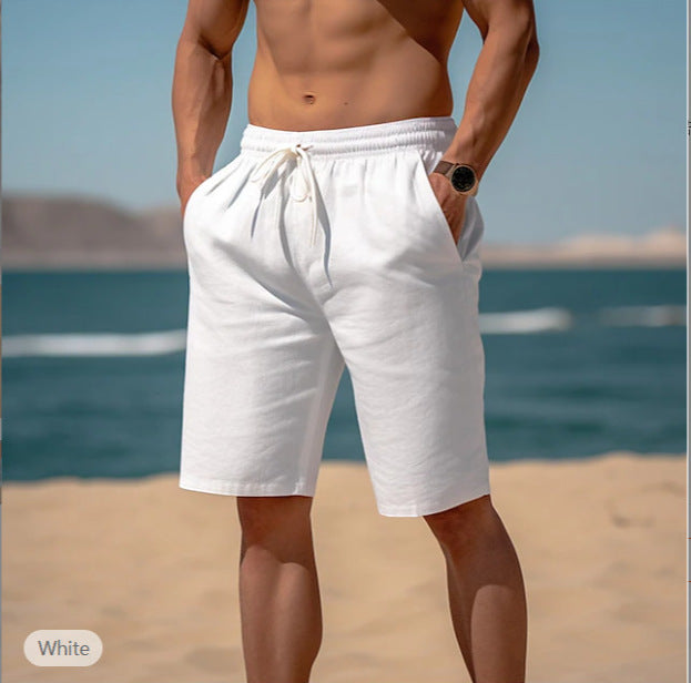 Herrer casual strandshorts med elastisk talje og sidelommer Stilla