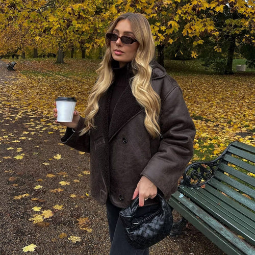 Kvinders fashionable fleecejakke med hyggelig foring Stilla