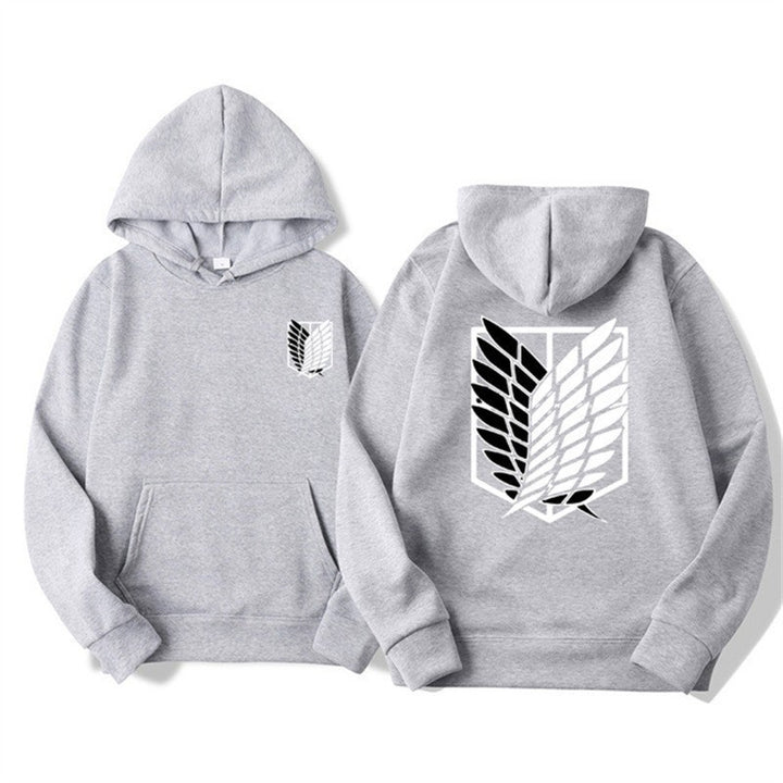 Dame hoodie med moderne anime design og praktisk kengurulomme Skovae
