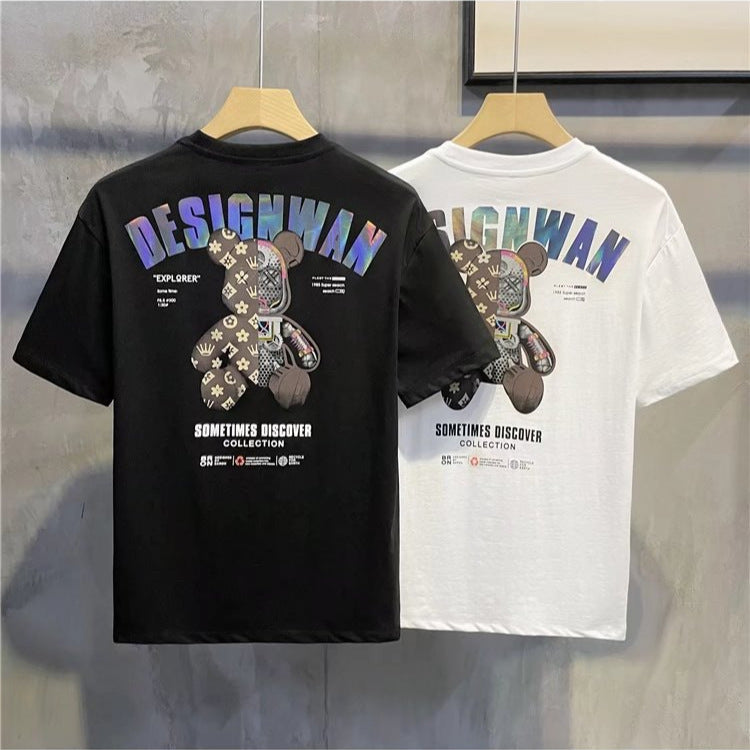 Dame T-shirt med højkvalitets og moderne grafisk tryk Stilla