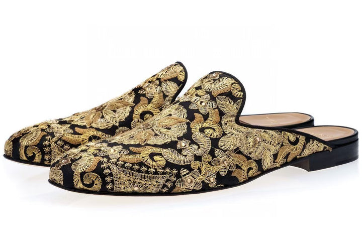 Femme Artisanal Bestickte Mules Stilla