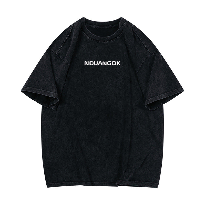 Dame Trend T-shirt med moderne skrift og afslappet snit Stilla
