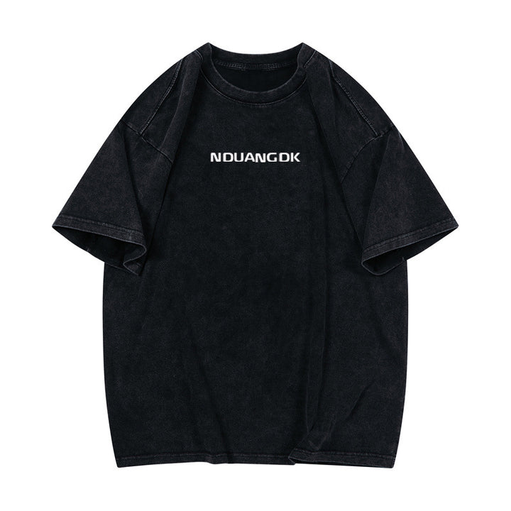 Dame Trend T-shirt med moderne skrift og afslappet snit Stilla