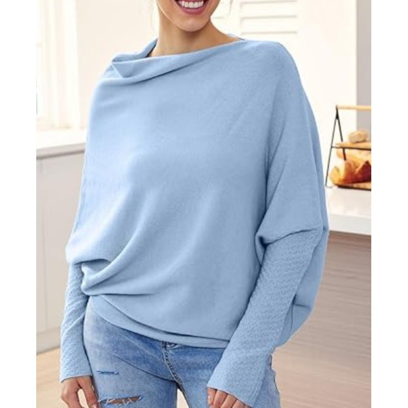 Dame plus size sweater med elegant snit og asymmetrisk detaljer Stilla