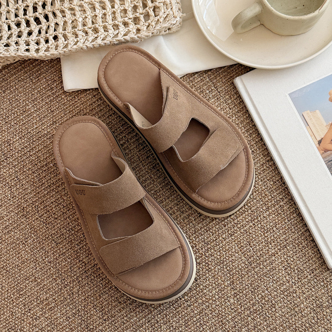 Femme justerbare velcro komfort-sandaler Stilla