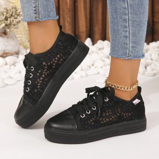Dame Sporty Sneakers med luftgennemtrængeligt spids-design Stilla