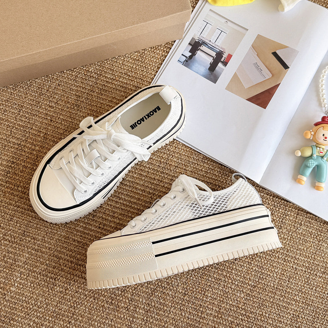 Damer Fritids Platform Sneakers Stilla