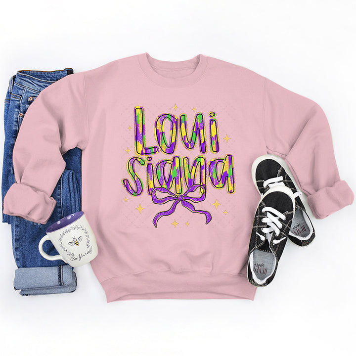 Kvinders sweatshirt med kreativ skrift og blødt inderskud Stilla