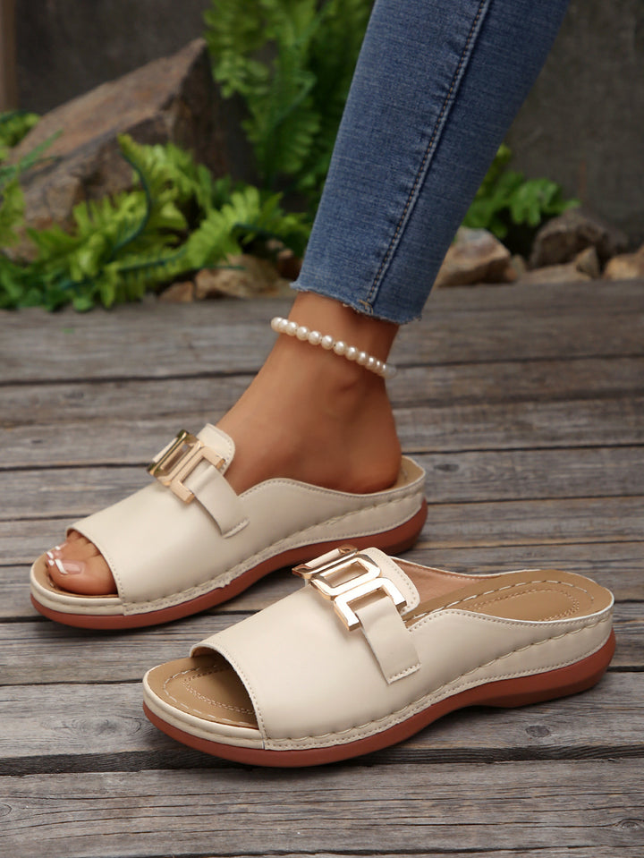 Dame Elegante Fritids Slide Sandaler Stilla