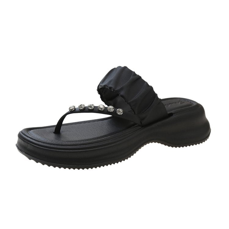 Dame Komfortable Tåseparator-Sandaler med glitrende accentuer og skridsikker sål Stilla