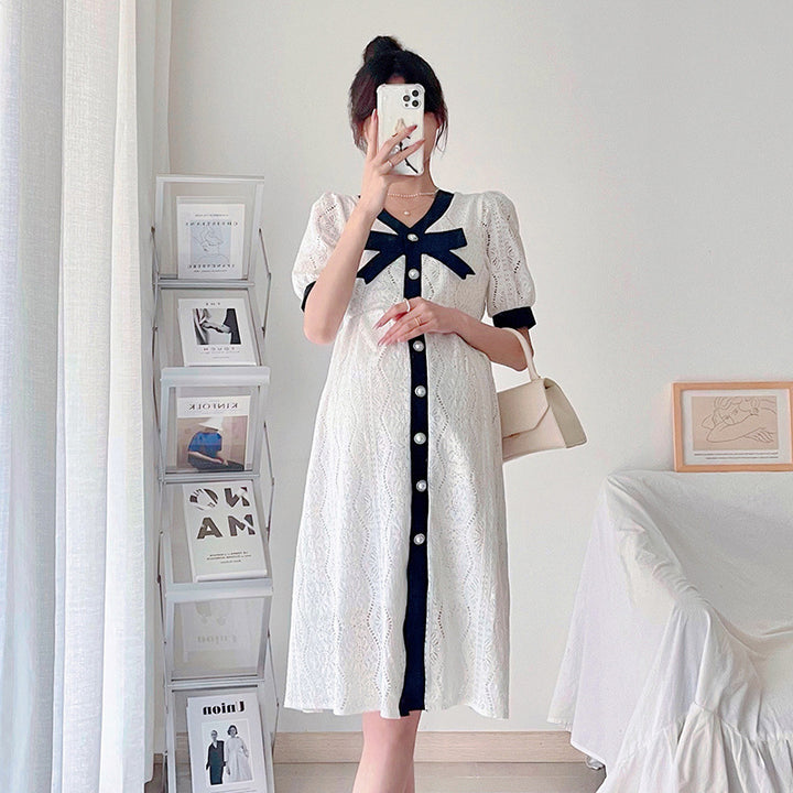 Femme Elegante Knap-Up Kjole Stilla
