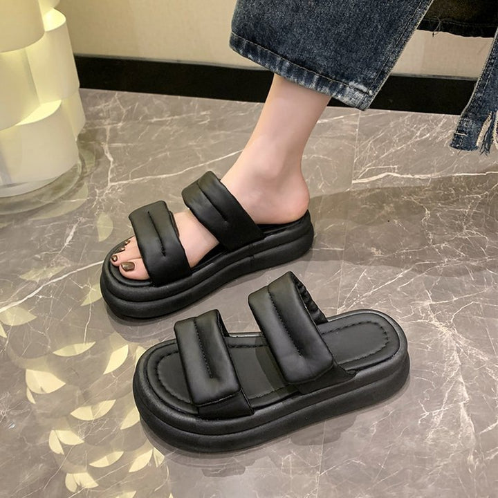Dame Plateau-sandaler med justerbart remdesign og komfortabelt fodseng Stilla