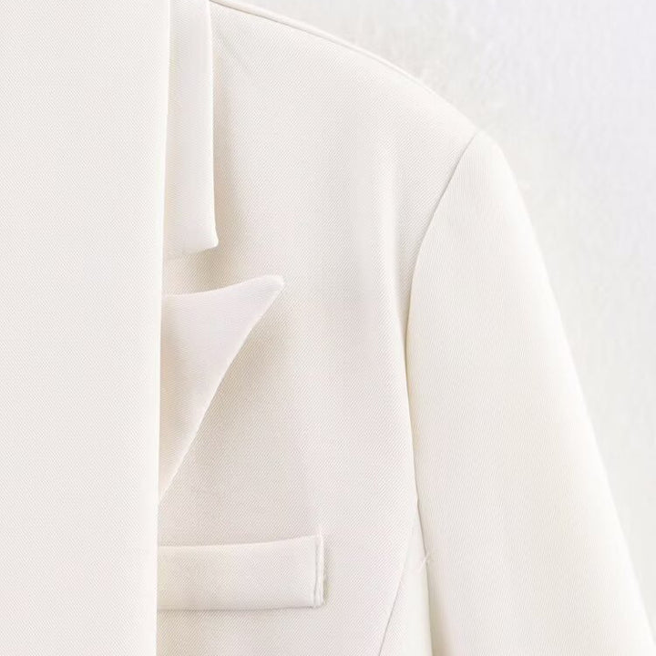 Dame elegant blazer med aftageligt halstørklæde Stilla