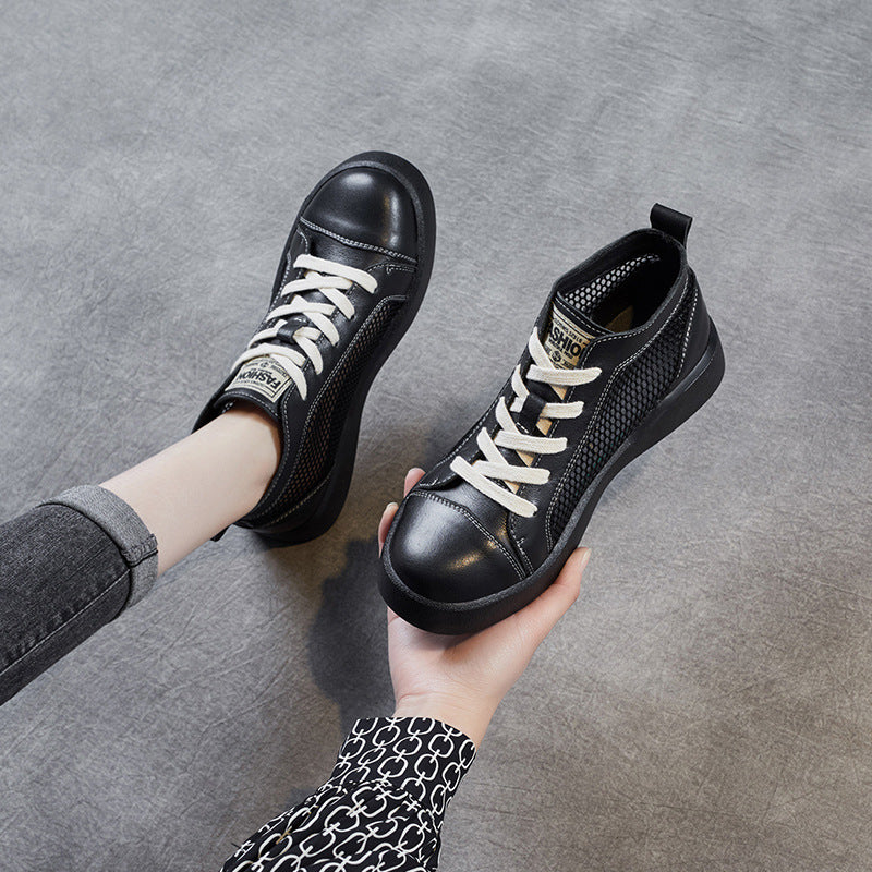 Herrer High-Top Sport Sneakers med åndbare mesh-paneler Stilla