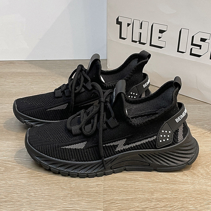 Dame Luftige Sport Sneakers med elastisk strikkonstruktion og skridsikker sål Stilla