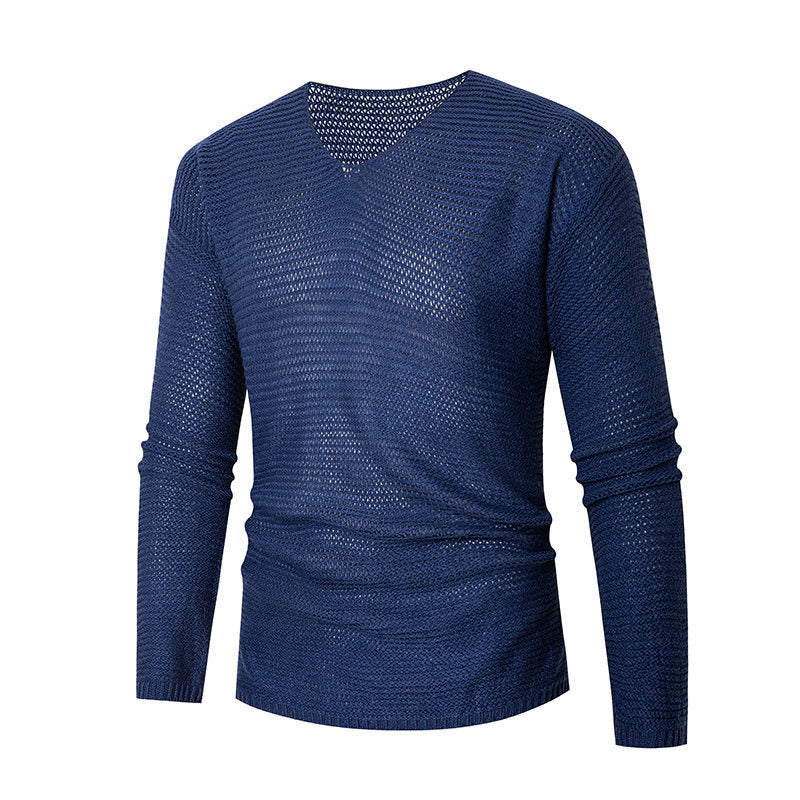 Herrer Let V-hals Strikpullover Stilla