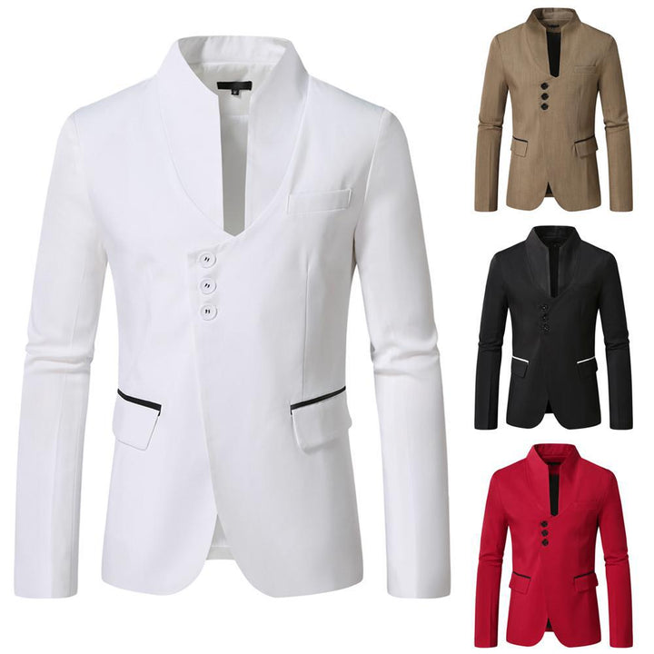 Damer Moderne Tætsiddende Blazer med Unikt Knapdesign Stilla