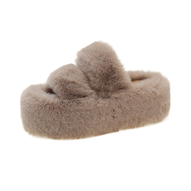 Dame Fluffy Hjemmesko med ci-venligt Design Stilla