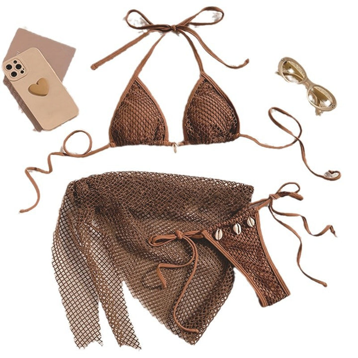 Damer Mesh Bikini Sæt Stilla