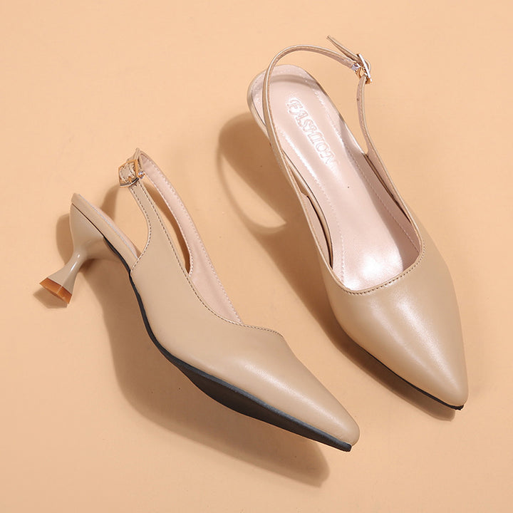 Dame Slingback-pumper med elegant smal hæl og spids tåområde Stilla