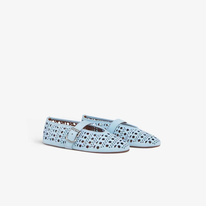 Femme Cut-Out Ballerinas med justerbar spænde Stilla