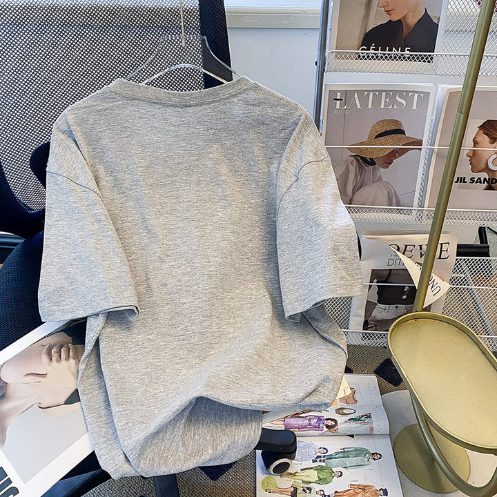 Dame T-shirt med kreativ Tom og Jerry grafiktryk Stilla